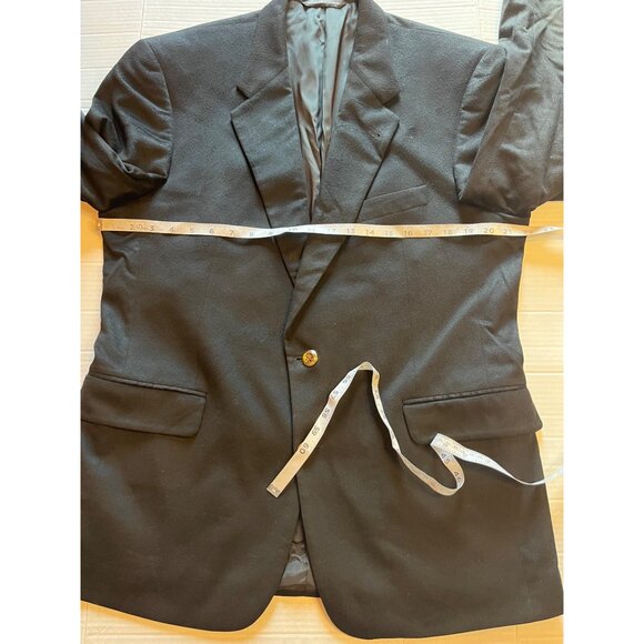 Ermenegildo Zegna  Mens Black Wool Blazer 42R  Purdue University, woven in Italy - Picture 15 of 16